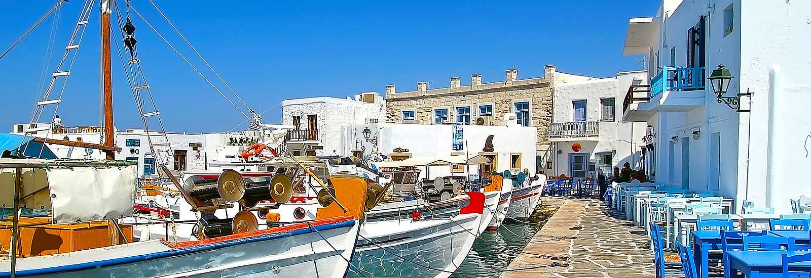 Small harbor of Naoussa<span>Paros, Greece</span>